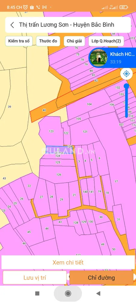 Bán đất 128m² 1.56 tỷ tại Thị trấn Lương Sơn Huyện Bắc Bình
