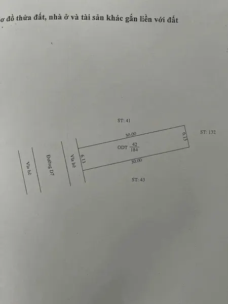 Bán đất 184m² 2.95 tỷ tại Phường Hoà Phú Thành phố Thủ Dầu Một