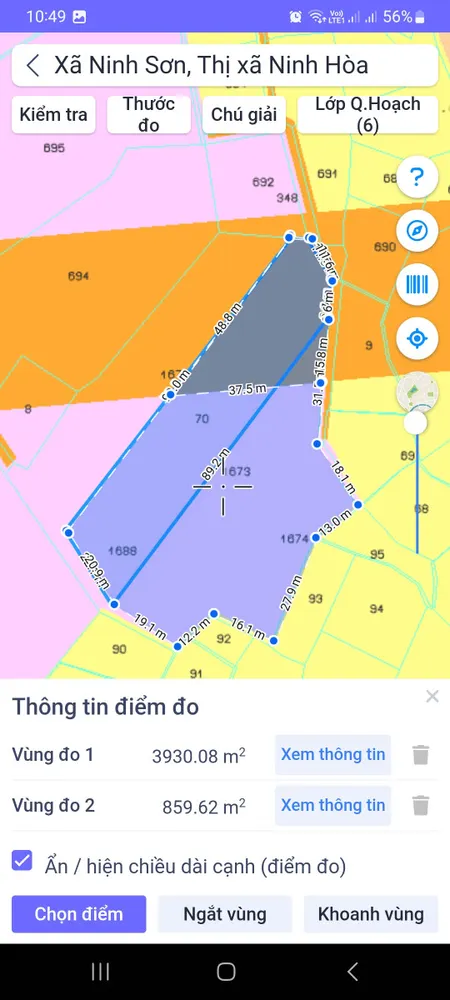 0938113403 Đất thổ cư 3888m², có 800m² thổ cư, Thôn 2, Ninh Sơn cách KCN Ninh Sơn 200m