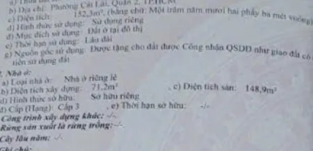 BÁN NHÀ 1 TRỆT 1 LẦU LÊ VĂN THỊNH GẦN CHỢ CÂY XOAÌ 153 M2 CHỈ 9,5 TỶ