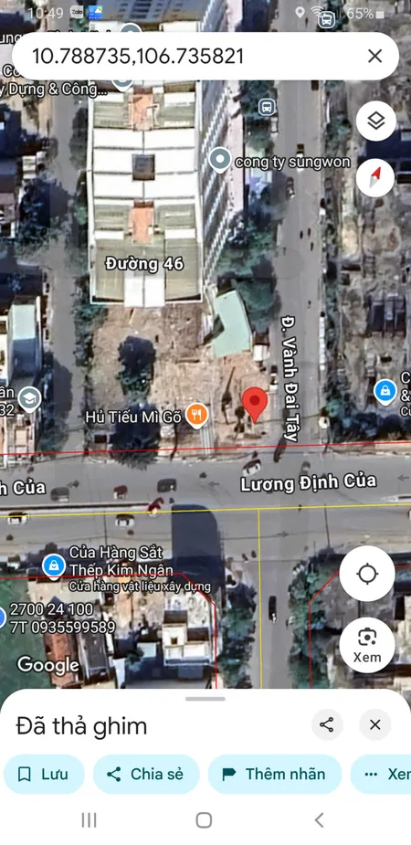 LÔ GÓC MẶT TIỀN LƯƠNG ĐỊNH CỦA & VÀNH ĐAI TÂY 🔥