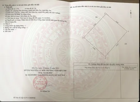 Bán đất nền trung tâm tp Bến Tre