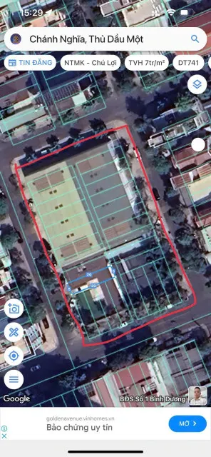 Lô Đất 4 Mặt Tiền 2800m2 trong KDC Chánh Nghĩa, kế bên chung cư Sky view
