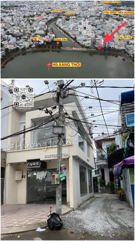 CHO THUÊ NHÀ 2 TẦNG GÓC 3 MẶT TIỀN ĐƯỜNG HUỲNH CƯƠNG