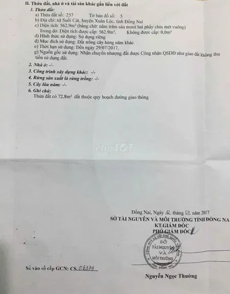 Nhà Đất Suối Cát Xuân Lộc Đồng Nai