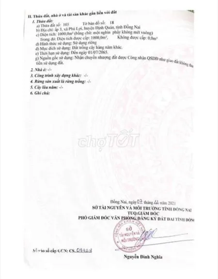 Nhà Đất Phú Lợi Định Quán Đồng Nai