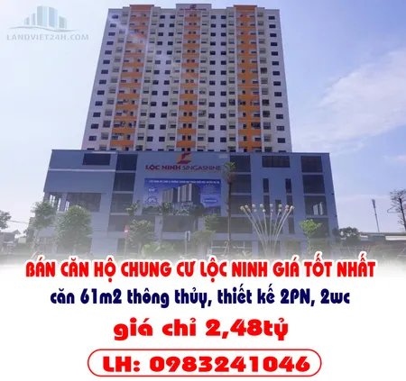 BÁN CĂN HỘ CHUNG CƯ LỘC NINH GIÁ TỐT NHẤT
