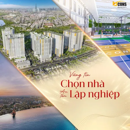 Tháp Emerald của Bcons City tầng trung-cao suất nội bộ