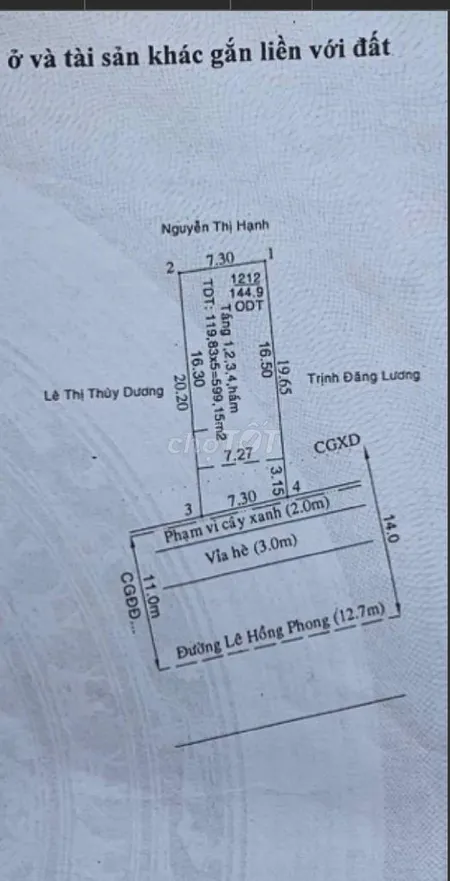 Mặt tiền kinh doanh đường Lê Hồng Phong - kinh doanh đa ngành. DT 145m