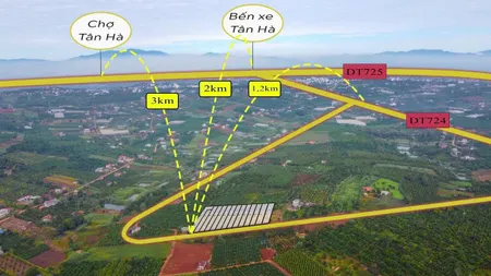 338#Bán đất 400m² 445 triệu tại Xã Tân Hà Huyện Lâm Hà