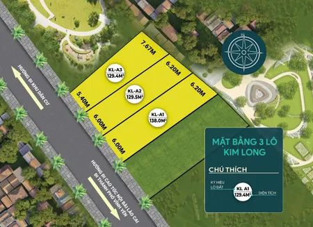 Cần bán 3 lô đất liền nhau chỉ vài trăm triệu/lô tại tt kim long - tam dương