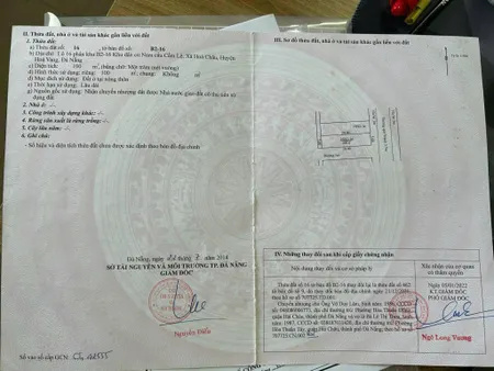 CHÍNH CHỦ CẦN BÁN NHANH LÔ ĐẤT MẶT TIỀN VỊ TRÍ ĐẸP TẠI huyện Hòa Vang, TP Đà Nẵng