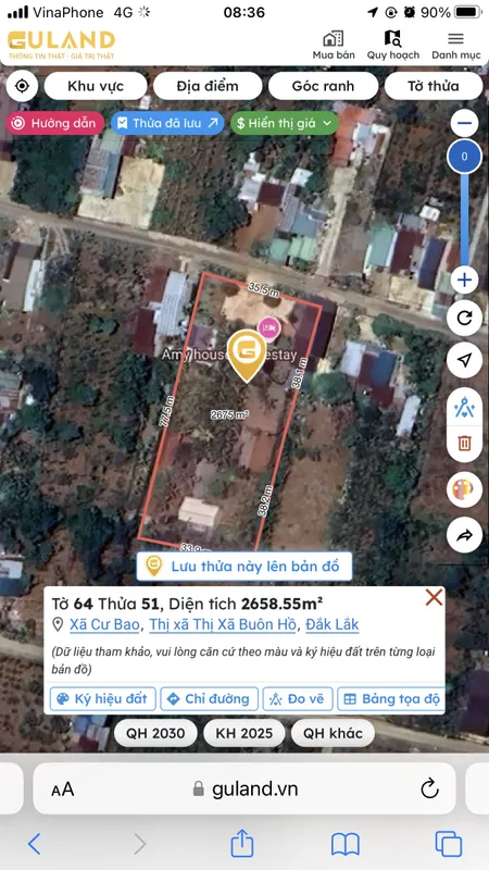 Bán nhà 2658.6m² 5 tỷ tại Xã Cư Bao Thị xã Thị Xã Buôn Hồ