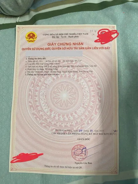 Ban 90m2 đất kim động hưng yên