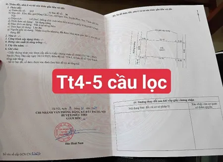 130M2 ĐẤT DG CẦU LỌC, NGỌC TẢO, PHÚC THỌ HÀ NỘI. KHU VỰC ĐẦY TIỀM NĂNG