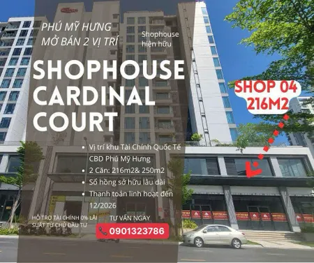 Sở hữu ngay shop mặt tiền trung tâm Phú Mỹ Hưng – Vị trí đắc địa, sinh lời bền vững!