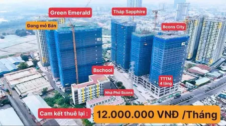 Cam kết thuê lại 12tr/tháng trong 2 năm, cuối năm nhận nhà. ngân hàng hỗ trợ 80%.