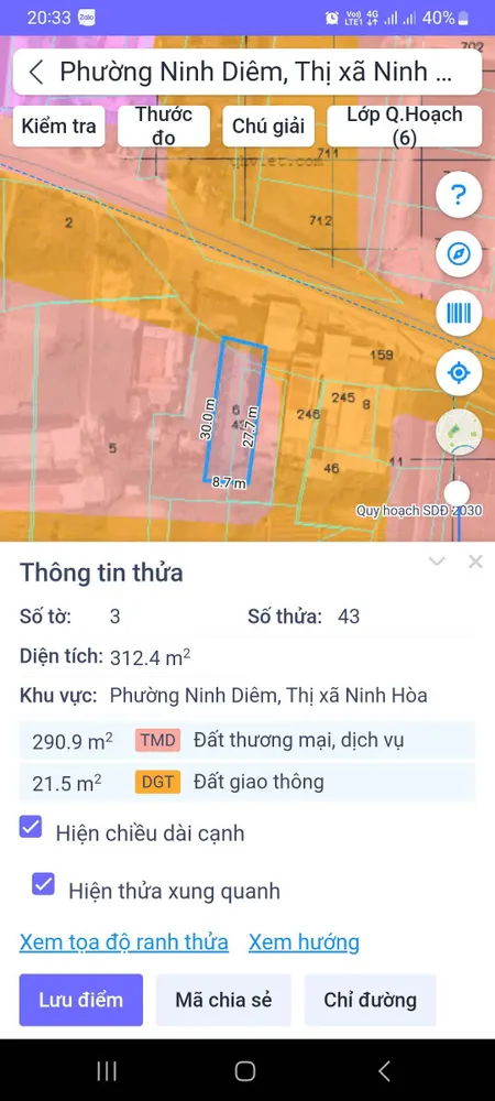 Đất biển S388 0938113402 Bán đất 203m² 2.2 tỷ tại Phường Ninh Diêm Thị xã Ninh Hòa