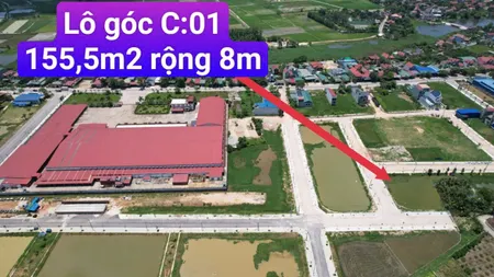 Siêu rẻ! Bán lô BT góc 2 mặt tiền TP Thanh Hóa 155m2 giá chỉ 10tr/m2 cách Ql47 100m