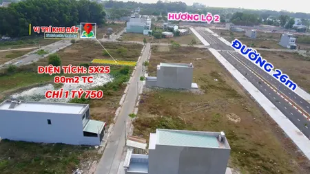 CẦN BÁN LÔ ĐẤT KHU DÂN CƯ LAN ANH 1, TP BÀ RỊA GIÁ 1.75 TỶ