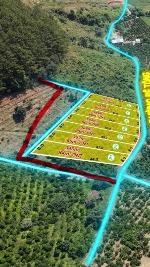 ĐÀ LẠT MỞ RỘNG - QH FULL ĐẤT Ở - CHỈ 2 TRĐ/M2 LƯNG TỰA ĐỒI THÔNG VIEW SUỐI CAM LY