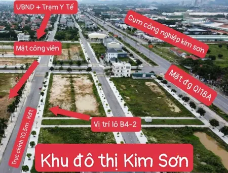 Lô lk khu đô thị Kim sơn