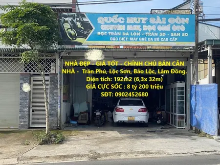 NHÀ ĐẸP - GIÁ TỐT - CHÍNH CHỦ BÁN CĂN NHÀ -  Trần Phú, Lộc Sơn, Bảo Lộc, Lâm Đồng.