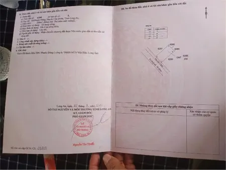 CHÍNH CHỦ CẦN BÁN GẤP LÔ ĐẤT tại Xã Phước Đông, huyện Cần Đước, tỉnh Long An