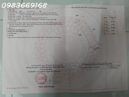 Chính chủ muốn bán đất ở Đồng Bắc Kim Long, đất trong làng, gần trường cấp 1,2,3, gần chợ