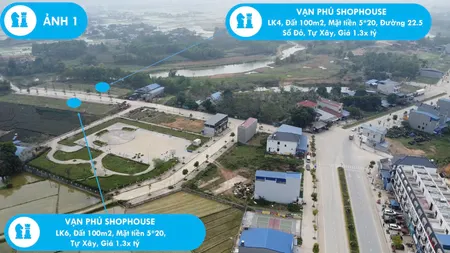 Quỹ căn đất nền dự án Vạn Phú Shophouse, Vạn Phú, Đại Từ, Thái Nguyên - giá tốt nhất thị trường!