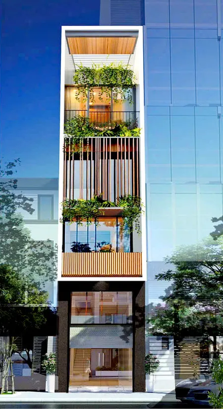 Cho thuê nhà mặt tiền Cao Lỗ, 4x20, 5 tầng, Thiết kế hiện đại chỉ 40tr tháng còn TL