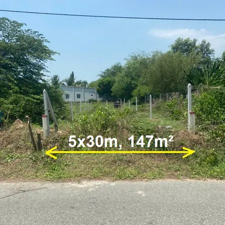 Bán đất mặt tiền Đ. Gốc Rưng, An Nhơn Tây Củ Chi, 5x30m, 147m2 đất ở hiện hữu, xây dựng tự do được ngay