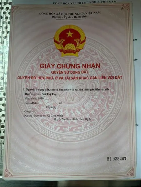 CHÍNH CHỦ BÁN ĐẤT LÔ GÓC tại Đường 10, Liên Minh, Vụ Bản, Nam Định chỉ với 980 triệu