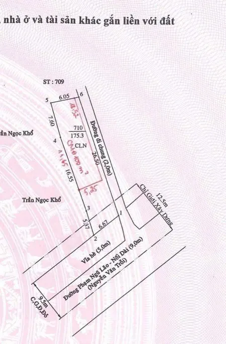Bán đất 175.4m² 6.95 tỷ tại Mặt tiện Phạm Ngũ Lão nối dài Nguyễn Văn Trỗi   Phường Hiệp Thành Thành phố Thủ Dầu Một