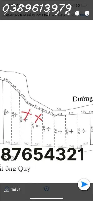 Bán đất Thị trấn Ngãi Giao, Châu Đức, Bà Rịa Vũng Tàu, giá 550tr/lô ( thương lượng )