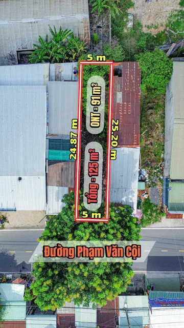 125m2 đất thổ mặt tiền đường Phạm Văn Cội , khu kinh doanh đa ngành nghề, gía 3,9 tỷ