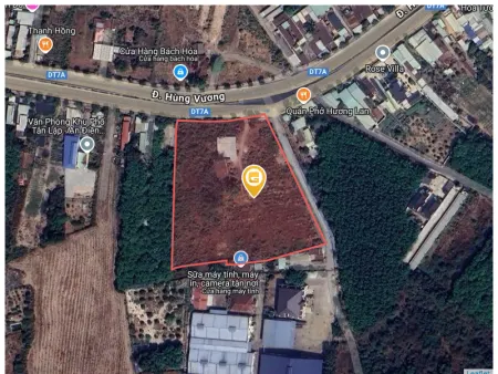 Bán đất 15517.7m² ngang 76m giá 91 tỷ tại Xã An Điền Thị xã Bến Cát