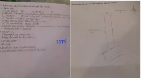 Bán đất MT Lý Thường Kiệt 291.1m² 13 tỷ tại , Dương Đông, Thành phố Phú Quốc