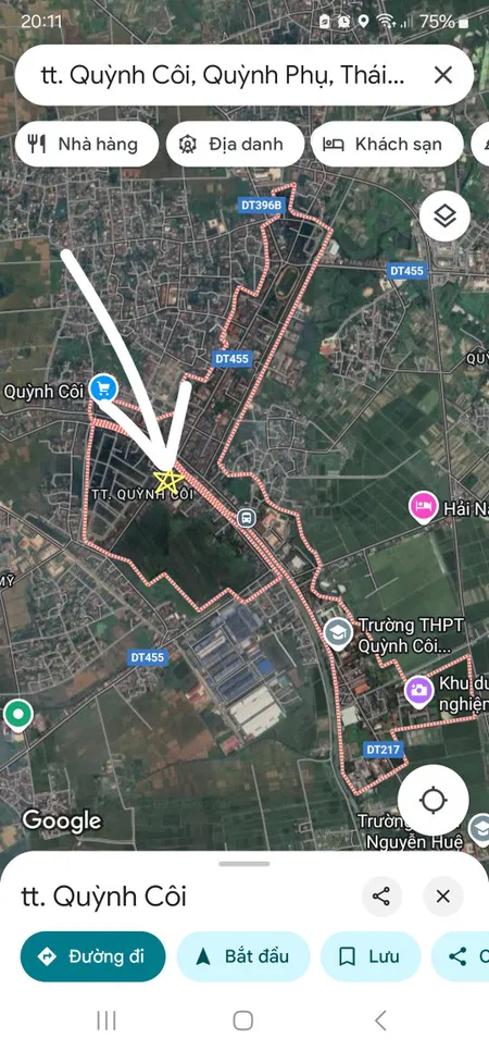 Cần cho thuê mảnh đất 1100m2 tại phố Cầu Tây, trung tâm thị trấn Quỳnh Côi, Quỳnh Phụ buôn bán sầm uất, tấp nập dân cư