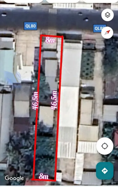 Đất nền mặt tiền ql80, vị trí đẹp