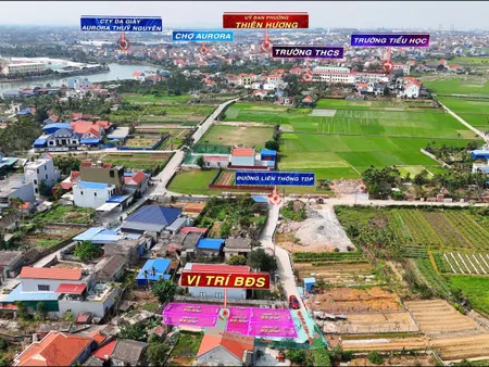 Bán lô f0 tại xã thiên hương Thủy Nguyên DT 52m ngang 5 giá chỉ 9xxtr lH 0382341632 em Liên