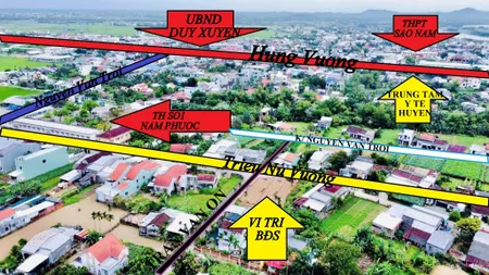 Mặt tiền Triệu Nữ Vương - Trần Văn Ơn Nam Phước - Duy Xuyên. Giá sập