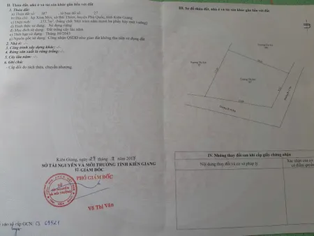 Bán đất 153m² 1.1 tỷ tại Xã Bãi Thơm Thành phố Phú Quốc