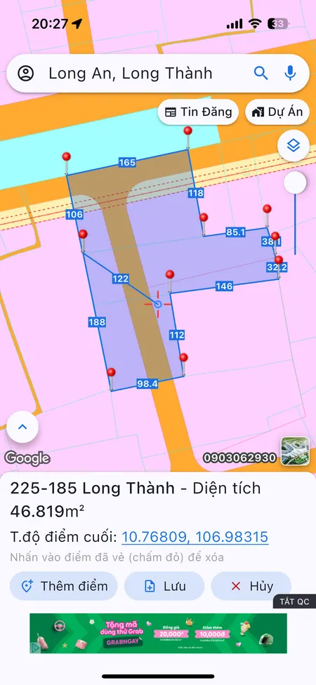 Bán đất 47000m² ngang 165m giá 135 tỷ tại Xã Long An Huyện Long Thành