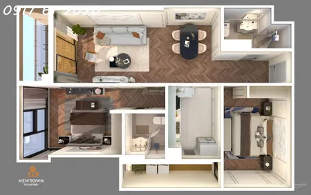 Cơ hội đầu tư giai đoạn 1 căn hộ Biển Newtown Diamond Đà Nẵng, giá chỉ từ 63,6 triệu/m