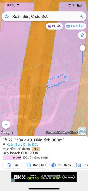 Em cần bán lô đất này ạ. 
Dt. 360m. Ngang 14m