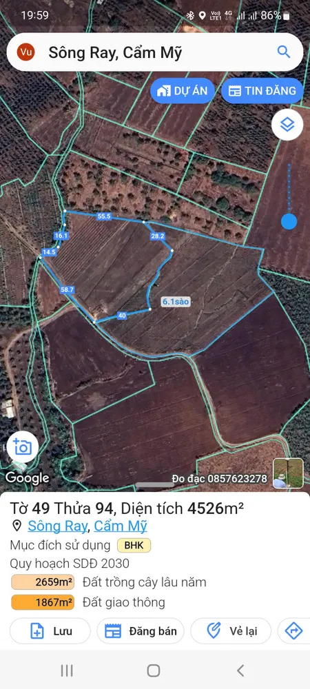 Nhà Đất Sông Ray Cẩm Mỹ Đồng Nai