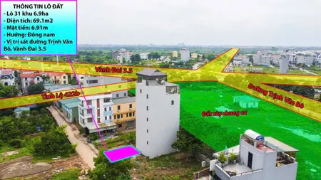 BÁN LÔ ĐẤT DỊCH VỤ KHU VÂN CANH – HOÀI ĐỨC, VỊ TRÍ ĐẸP NGAY TRUNG TÂM