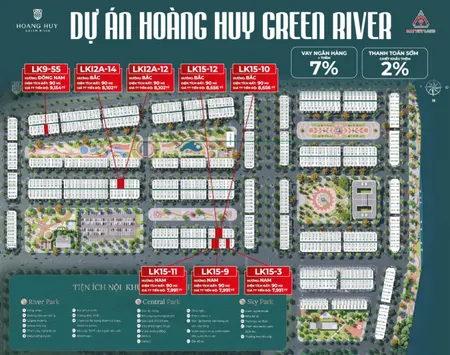 HOÀNG HUY GREEN RIVER  SỐNG CHUẨN XANH GIỮA LÒNG HẢI PHÒNG