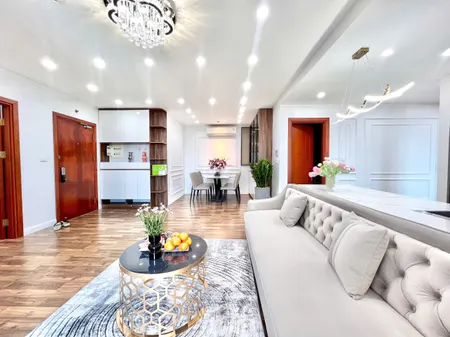 Căn hộ trống, 3 phòng ngủ, 132m- S1 Goldmark City, Hồ Tùng Mậu. Thiết kế nội thất sẵn sang trọng- cao cấp.